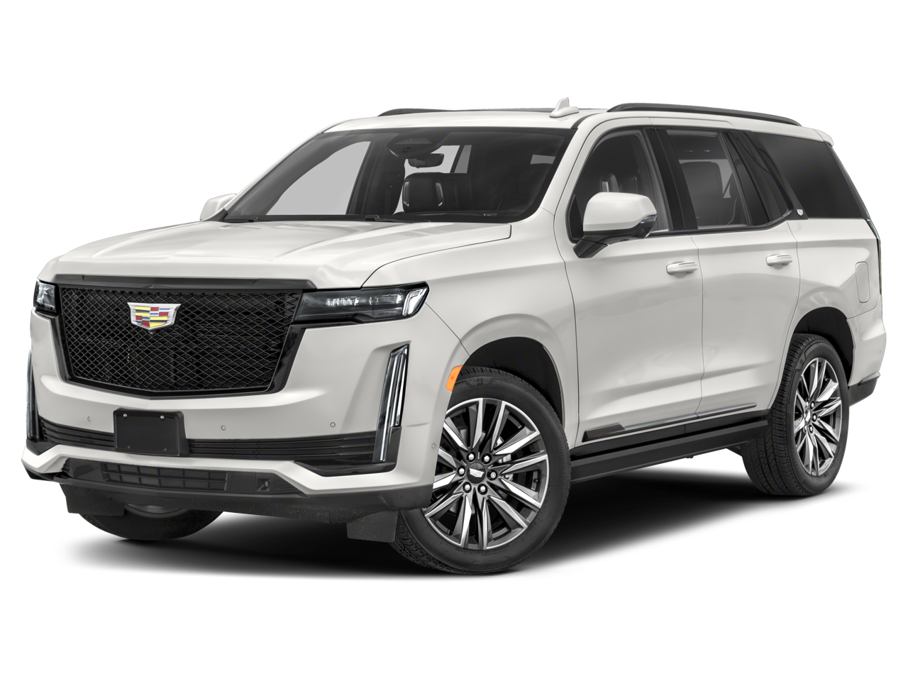 2024 Cadillac Escalade Sport in Black Raven — front three-quarter view