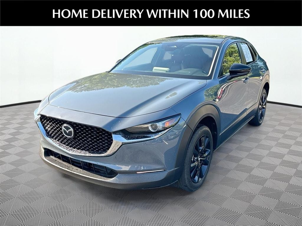 2024 Mazda Mazda CX-30 2.5 S Carbon Edition in Polymetal Gray Metallic — front three-quarter view