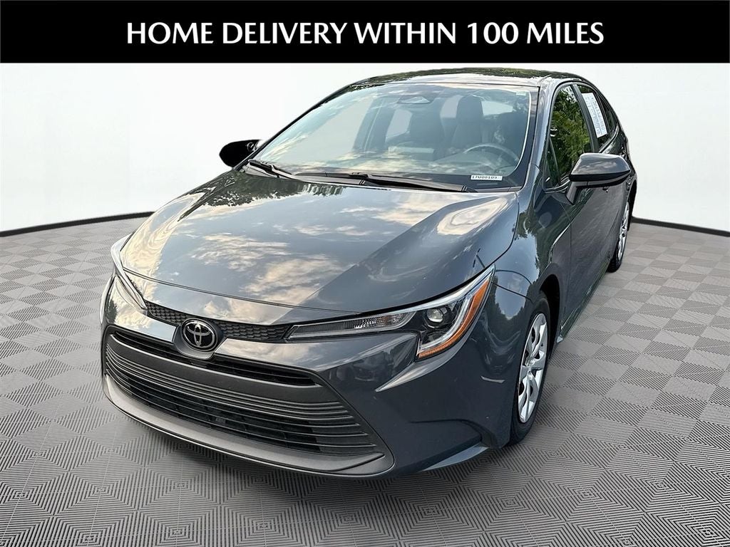 2024 Toyota Corolla LE in Underground — front three-quarter view