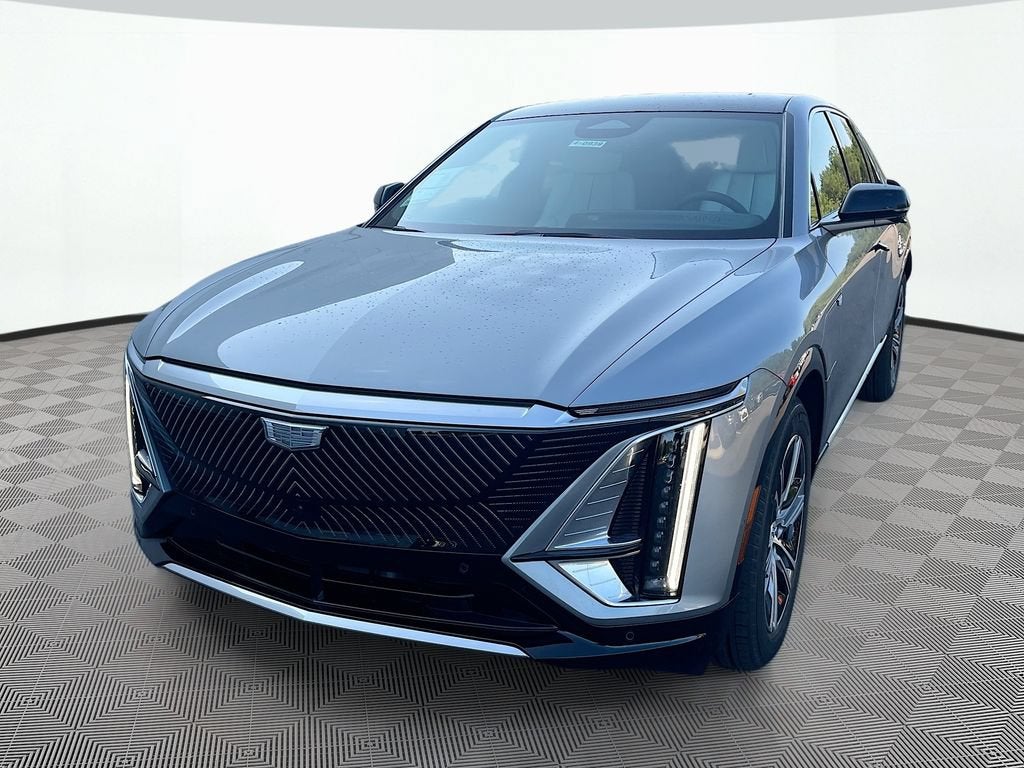2026 Cadillac LYRIQ Luxury in Argent Silver Metallic — front three-quarter view