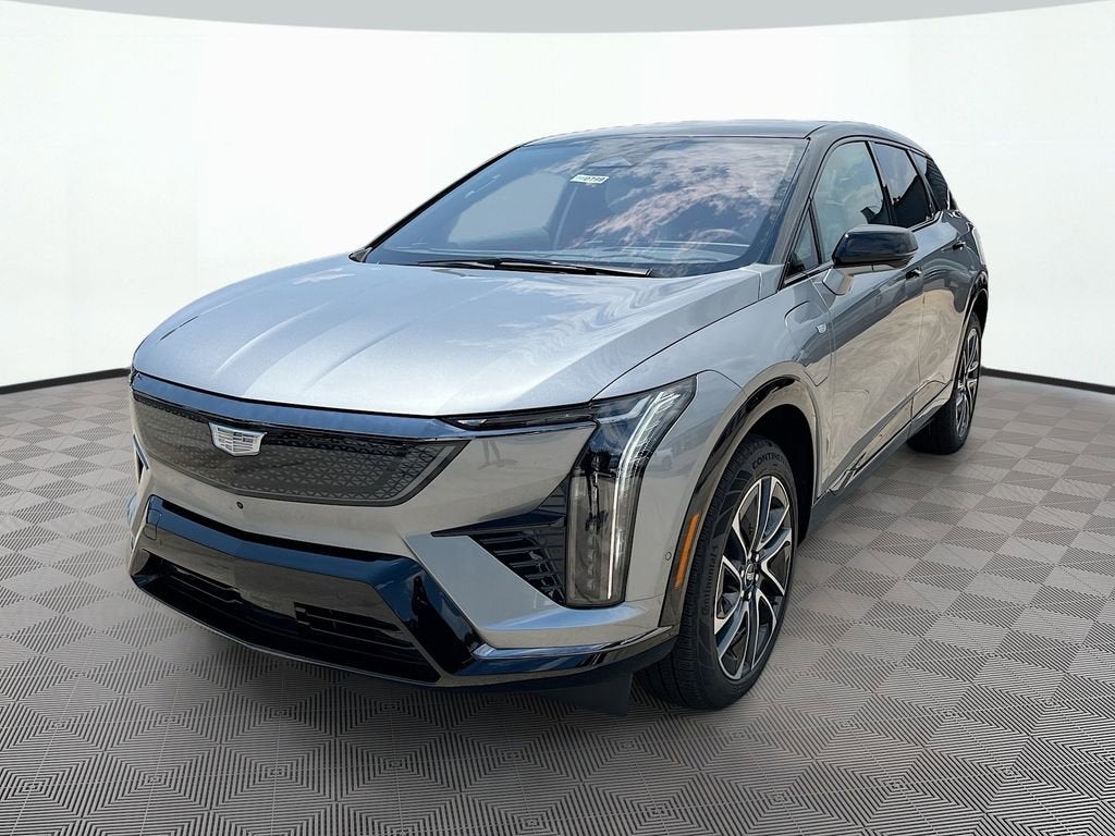 2025 Cadillac OPTIQ Sport 2 in Argent Silver Metallic — front three-quarter view